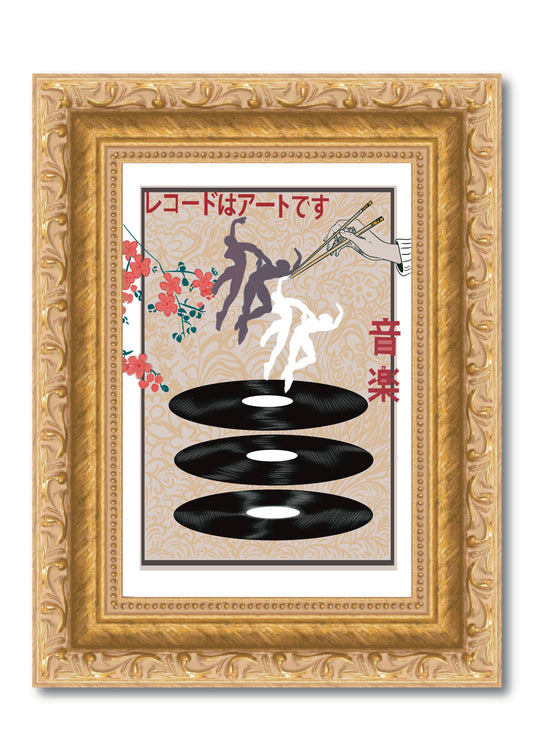 Original print framed in a French frame